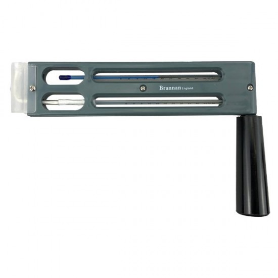 Heavy duty whirling hygrometer with folding handle