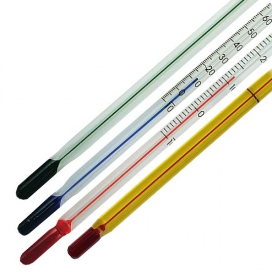 General purpose spirit filled lab thermometer