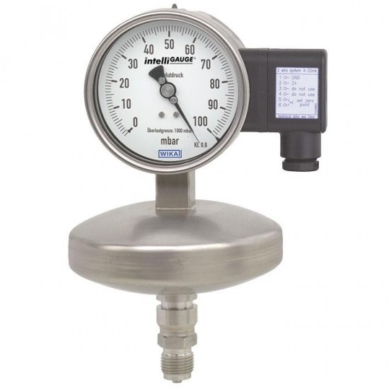 Diaphragm Mechanical Manometer With Analogue Output APGT43.100, APGT43.160